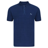 Beautiful polo shirt in blue with waterholic embroidery for men