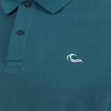 Organic polo with 2-sided embroidery logo for men