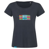 Summer edition t shirt with colorful print for women