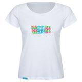 Summer edition t shirt with colorful print for women